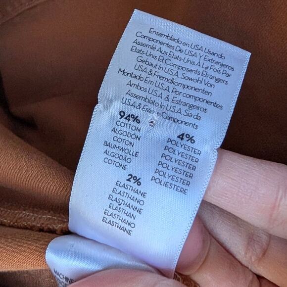 Anthropologie Mother Orange Brown The Fixer Denim Utility Jumpsuit, Size XS - Picture 13 of 13